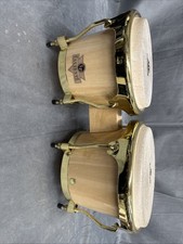 LP Caliente Latin Percussion Bongos with Gold Hardware