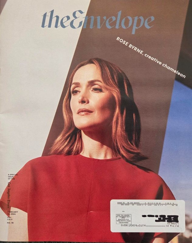 Rose Byrne The Envelope Los Angeles Times February 26, 2026 Issue If I Had Legs