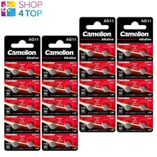 40 Camelion Lr721 Alkaline Batteries 162 361/362 Ag11 Lr58 1.5V 10Pcs 2027 New