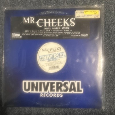 Mr Cheeks Lights Camera Action Vinyl 12  Single 3 COPIES VG/VG+
