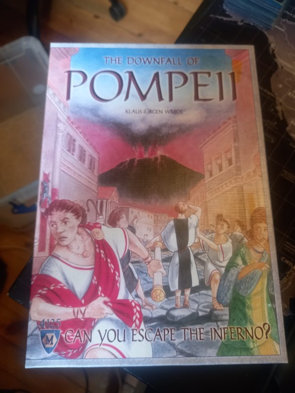 The Downfall of Pompeii Board Game Mayfair Games Klaus-Jürgen Wrede Complete