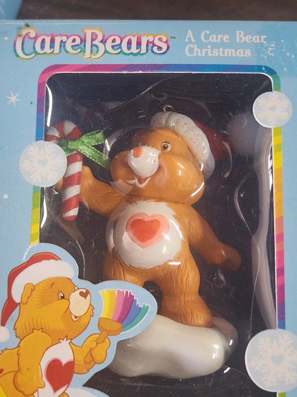 care bear christmas ornament American Greetings 2004 Brown bear with Heart 