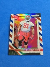 2018 Derrick Nnadi ROOKIE RC Panini Prizm #265 Red White & Blue Prizm