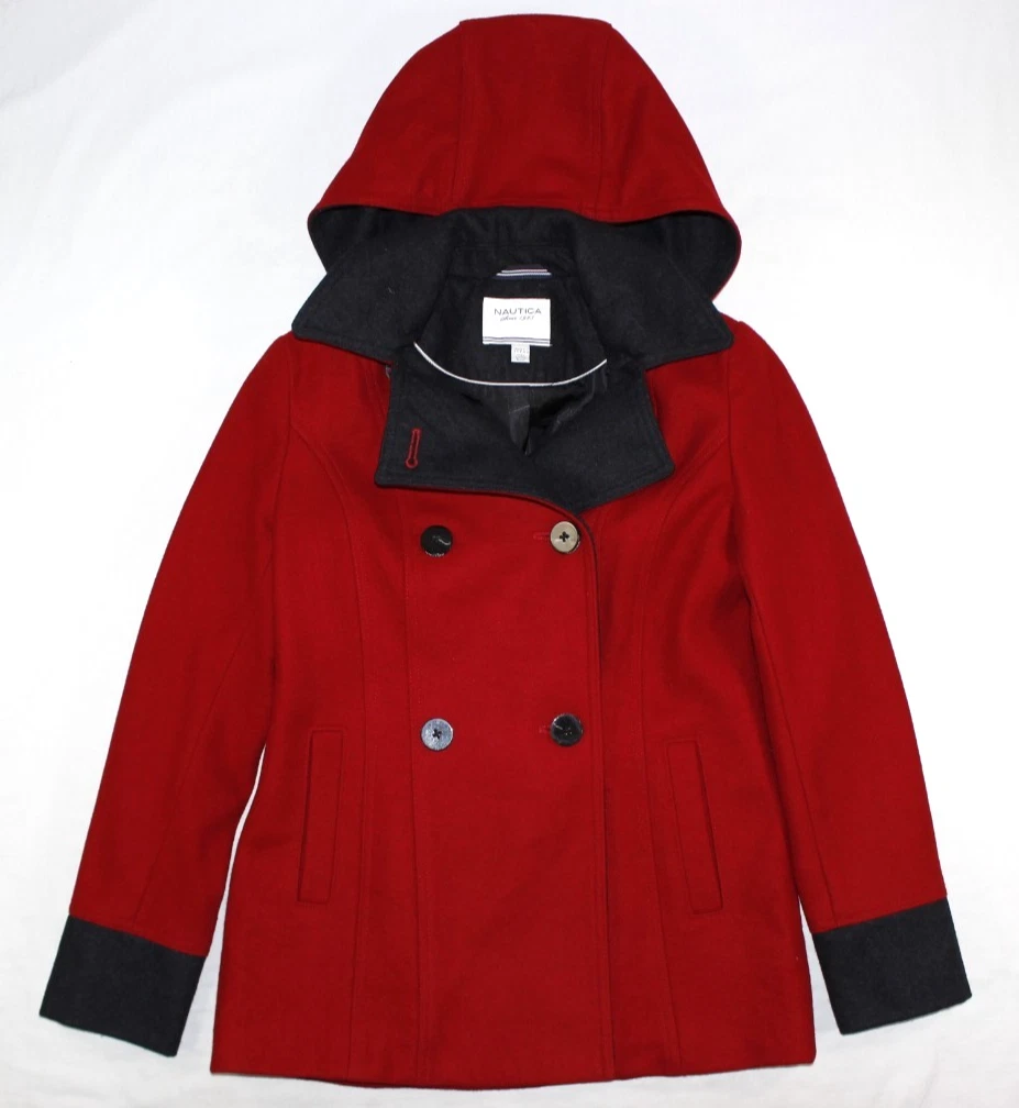 NAUTICA REVERSIBLE WOMEN’S SMALL RED Nautica Red Coats, Jackets & Vests for Women for sale - eBay main image 4