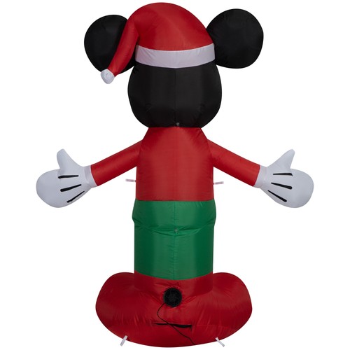 5 Fuß Mickey im gestreiften Shirt Weihnachten luftgeblasen Hof aufblasbar, mehrfarbig, von  - Bild 4 von 6