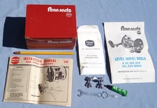Penn Reel 209MF Level Wind Empty Fishing Reel Box w/Paperwork Wrench Lube Clamp