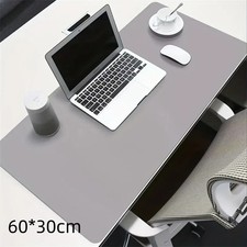PU Leather Desk Mat 600x300mm Waterproof Office Mouse Pad Desk Protector UK