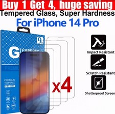 iPhone 14 Pro Screen Protector Tempered Glass BUY 1 GET 4 Special Offer