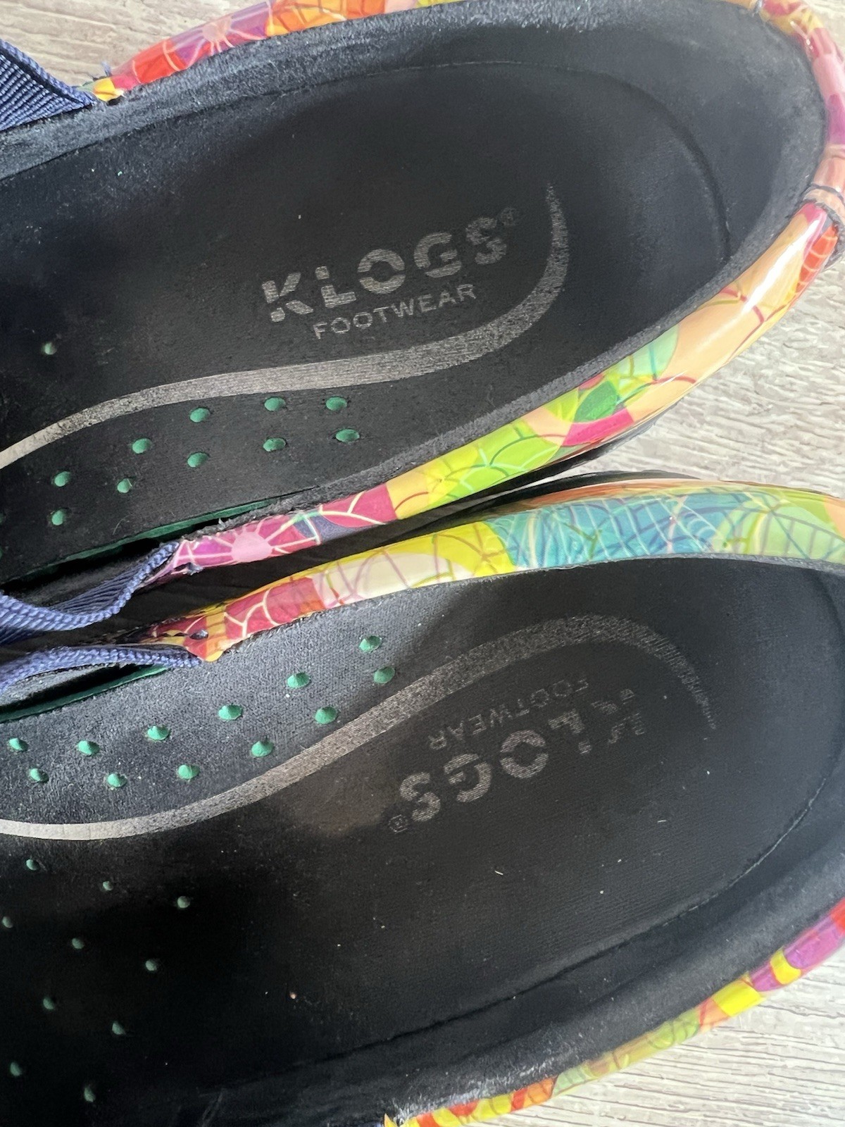 Fun and Spunky Multi Abstract Clogs - image 3