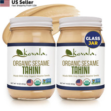 Kevala Organic Sesame Tahini Smooth Hulled 16 Ounce Pack of 2