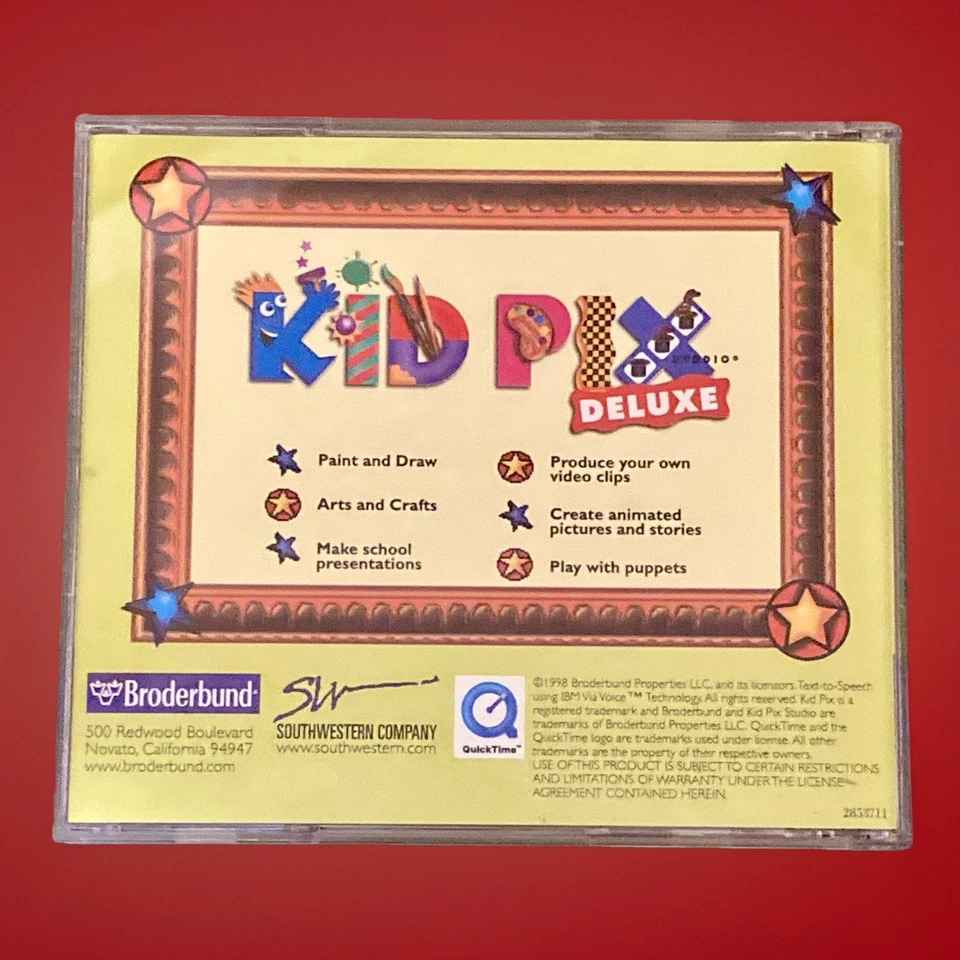 Kid Pix Studio Deluxe CD 1998 (Perfect Condition!) Windows & Macintosh - Image 2 of 3