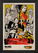 Poster film Kill Bill Tarantino con cornice wall art poster stampa su tela quadro