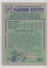 1990-91 Topps Blank Front Vladimir Krutov #380 0kb5