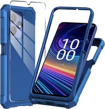 for Boost Mobile Celero 5g Plus 2024 3rd Version Case with Tempered Glass Scr