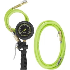 Flexzilla AL2025FZ-2 Tire Inflator Kit, 3 ft & 15 ft Quick-Connect Hose Set