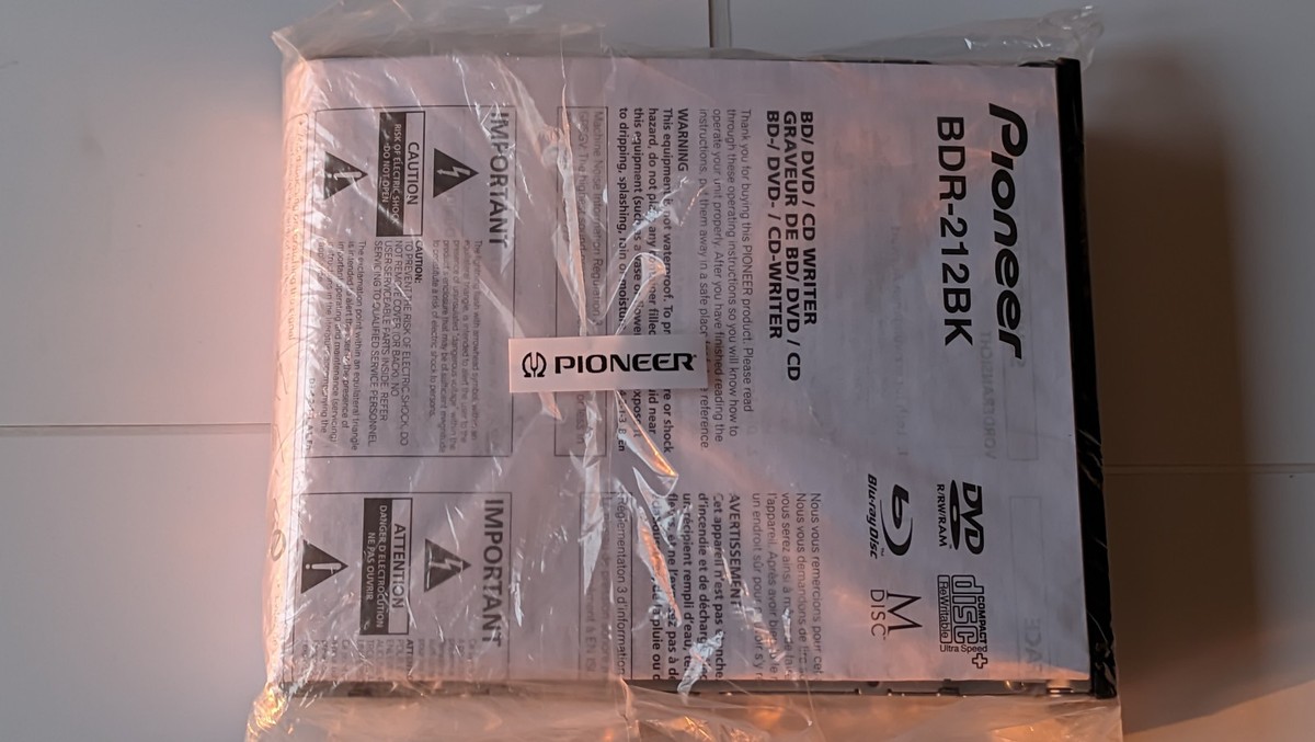 Pioneer BDR 212 BK Blu-ray SATA 1pcs fw 1.04 NEW | eBay