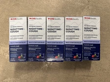 CVS Health Adult Nighttime Cough Multi Symptom Relief 4oz Lot Of 5 Bottles 4/26