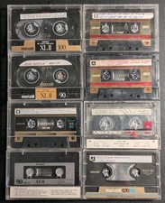 Type II Cassette Lot (8) XL II 100 / XL II-S 90 + Maxell / Memorex / Scotch / VG