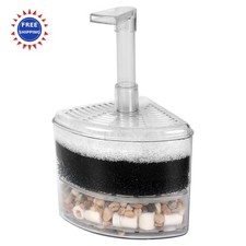 Aquarium Air Driven Corner Sponge Filter for Fry Shrimp Nano Fish Tank AQUANEAT