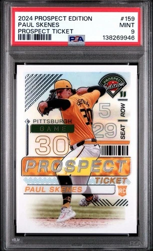 2024 Panini Prospect Edition - Paul Skenes #159 Holo (RC) PSA 9 Mint