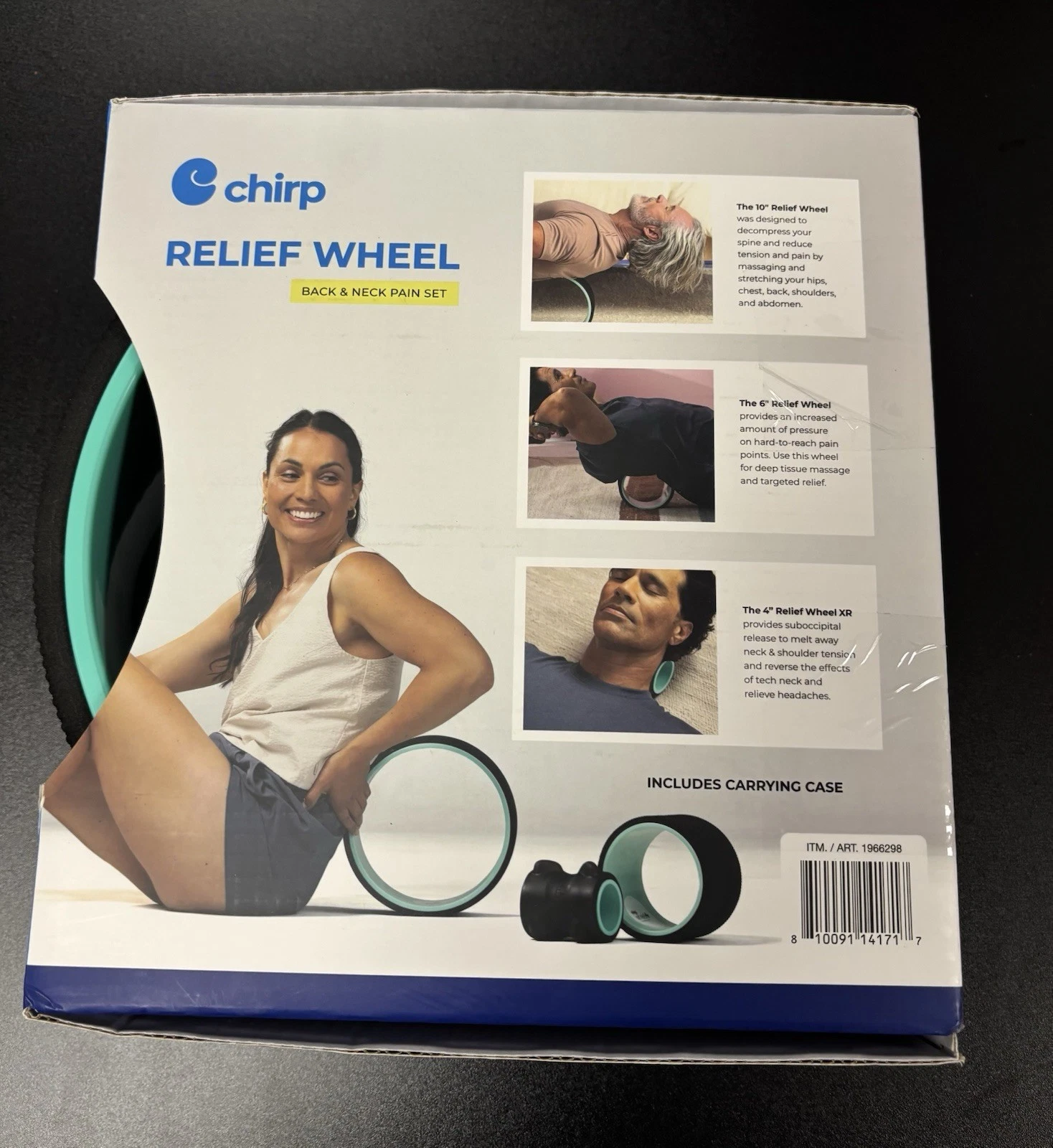 CHIRP Sports Wheel+ 3-Wheel Pack Back Pain Relief, Muscle Therapy. NEW