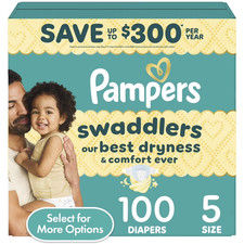 Pampers Swaddlers Baby Diapers Size 5, 100 Count