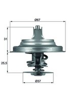 Mahle Thermostat KüHlmittel TX 25 87D FüR Audi VW Volvo Skoda A6 Passat T4 A4 LT