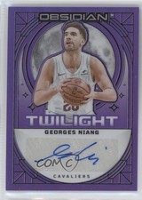 2023-24 Panini Obsidian Electric Etch Purple Flood 6/49 Georges Niang Auto 3p7