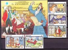 Grenade Courrier 1989 Yvert 1842/46+H,224 ** MNH Walt Disney