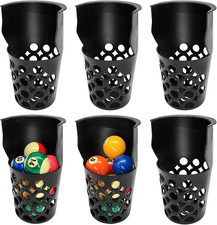 Pool Table Pockets Replacement Pockets for Billiard Table Set of 6 Large Capacit