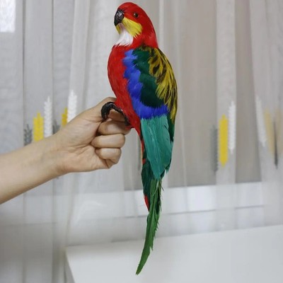 Artificial Parrot Figurines Feather Parrot Macaw Large Simulation Parrot Statue