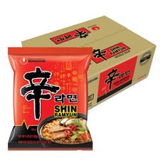 Nongshim Shin Ramyun Noodles, Spicy Korean Signature Instant Ramyun, Rich Beef F