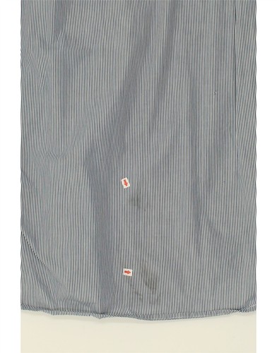 DOCKERS Mens Shirt Large Grey Striped Cotton BQ09 - Picture 3 of 4