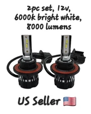 💡Ultra Hi/Lo 12V LED Headlight Bulbs for Arctic Cat Alterra 570 2019–2021 ⬆️Bri