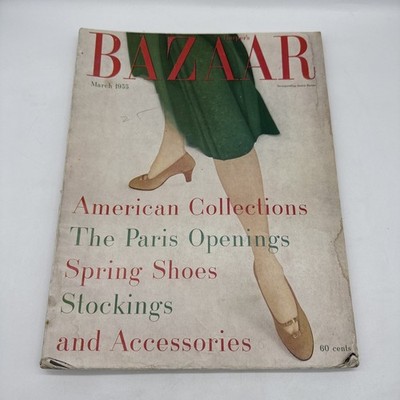 Harper's Bazaar Magazine ~ March 1955 ~ Collections Audrey Hepburn Avedon Dior