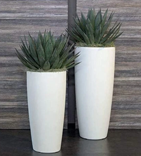 Vaso Rotondo In Plastica 29 Cm Per Esterno &ndash; Capacit&agrave; 5 Litri, Per Fiori, Erbe, Piante Grasse