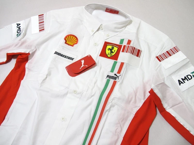 PUMA Ferrari F1 Pit Shirt Long Sleeve 2007 Kimi Raikkonen Issued Team Gear SizeL - Image 3 of 4