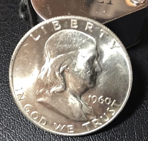 Choice Unc 1960 D Franklin Half Dollar Gem BU From Original Roll #114