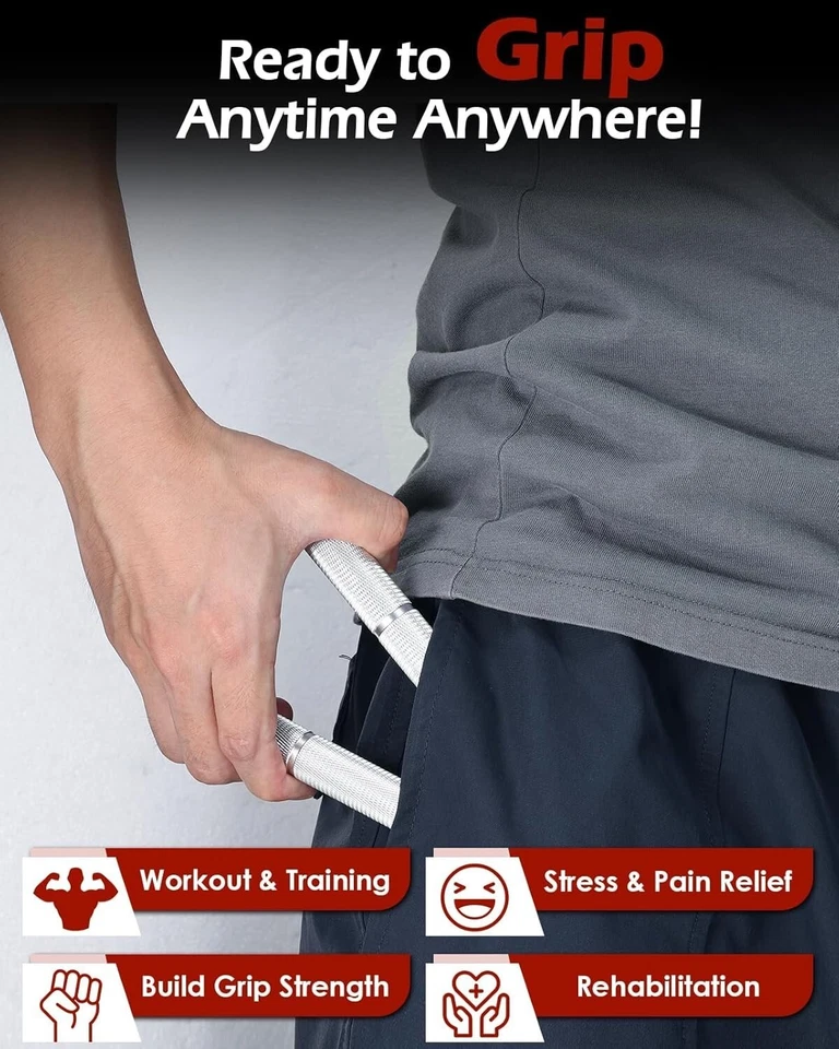 Adjustable Hand Grip Strength Trainer 50-200LB Wrist & Forearm Exerciser - Image 4 of 4