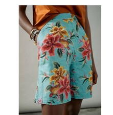 Farm Rio Melanie Bermuda Floral Shorts Sz M Pre Owned  
