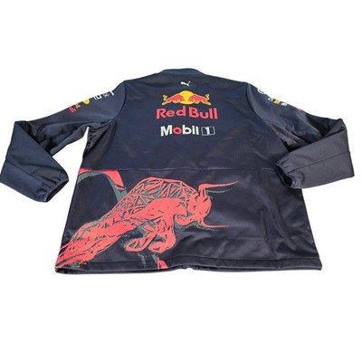 Puma Red Bull Racing Jacket Mens 3XL Navy Blue F1 Team Sponsor