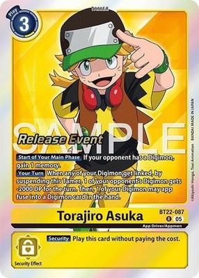Torajiro Asuka Release Foil - BT22-087 NM - Digimon TCG | eBay