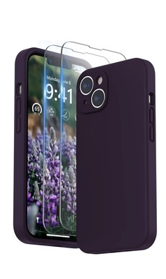 iPhone 14 Plus Hülle, Lila, Dünne Leichte Hülle Weich, Yuxkasan Fashion Case