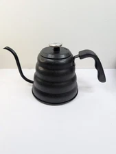 Gooseneck Coffee Kettle – 1.2L Drip Stovetop Kettle (Black)