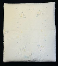 Sferra Baby Girl Comforter White Embroidered Floral Egyptian Cotton 42x34.5  