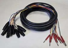 Belden 8 Channel Neutrik Gold XLR Female  Switchcraft TT Bantam Audio Cable 27ft