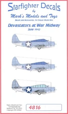 Starfighter Decals 1/48 DOUGLAS TBD DEVASTATOR AT THE BATTLE OF MIDWAY June 1942