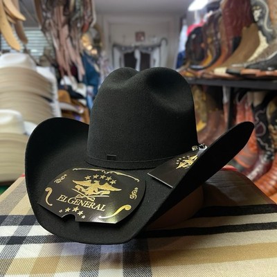 50x Black Felt Cowboy Hat. Wool Felt Western Hat. Tejana  display picture 2