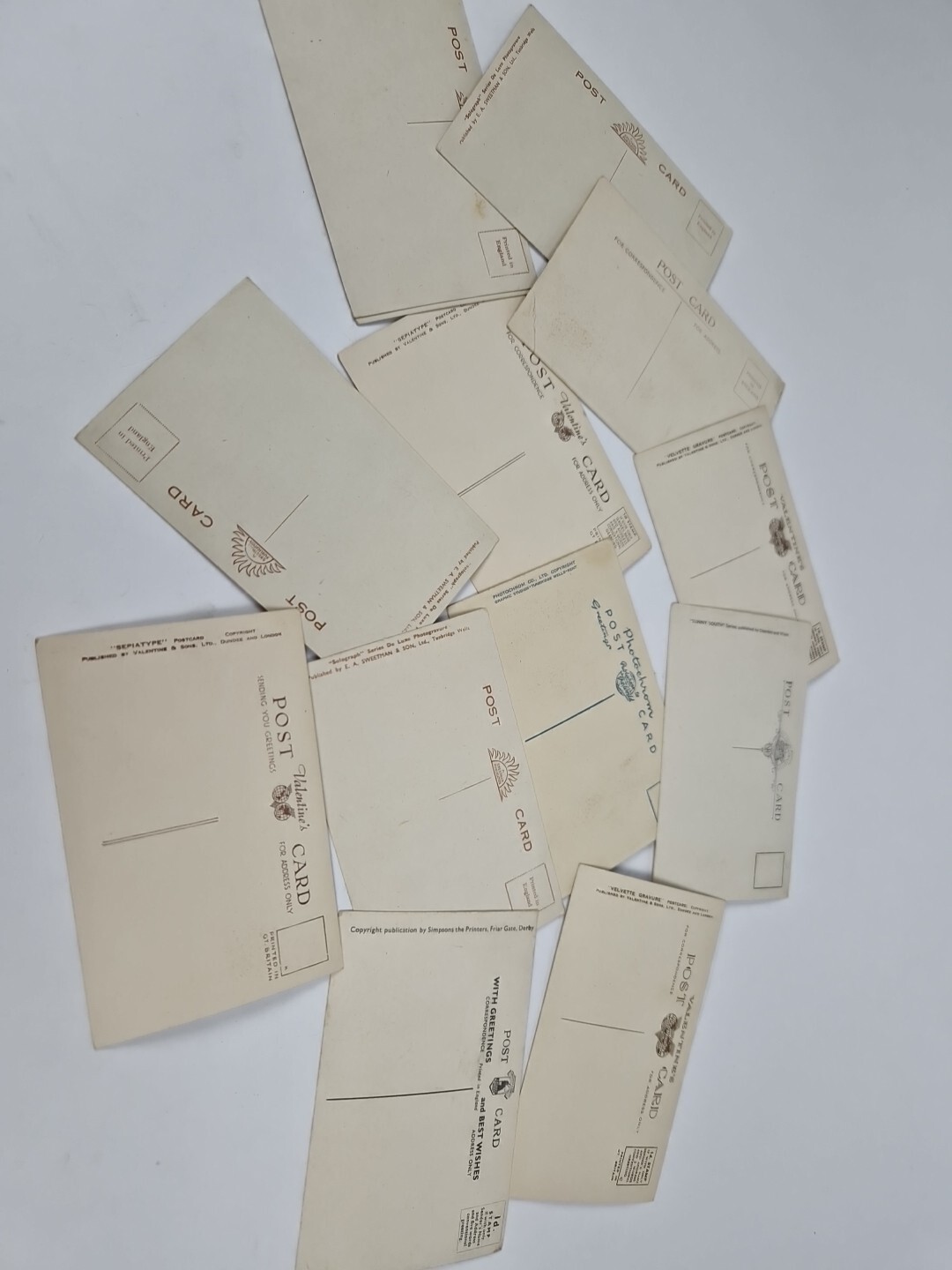 Vintage Postcards Bulk Buy Job Lot x 157 Black & White Great Britain