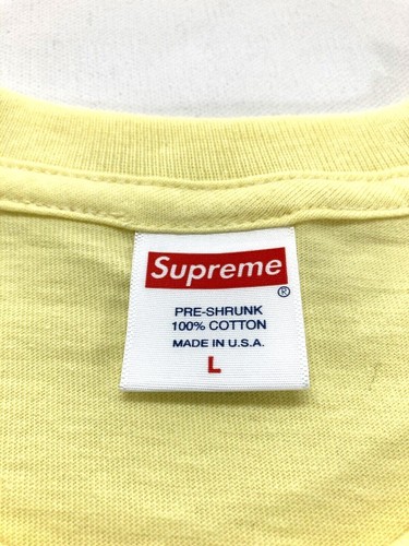 Supreme King Of New York Tee Pale Yellow Size L SS19 T-Shirt Christopher Walken - Picture 10 of 12